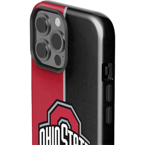 Ohio State University OSU Buckeyes Split iPhone 15 Pro Max Impact Case
